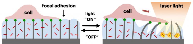 Photothermally triggered hybrid material