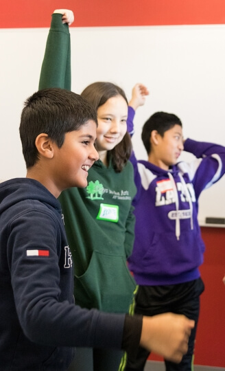 Middle school students participate in Debate Spaces programming