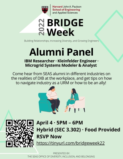 BRIDGE Week 2022 Alumni Panel poster