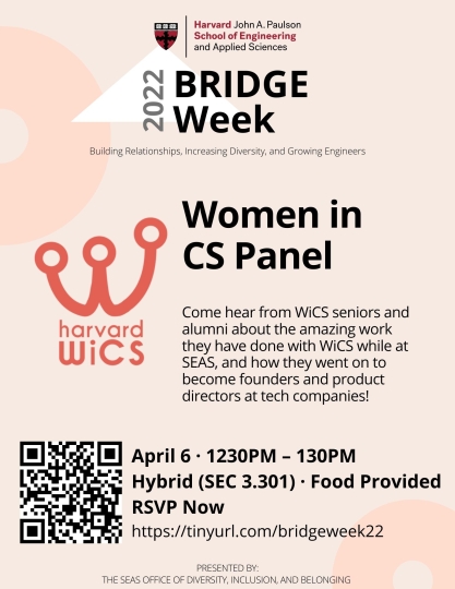BRIDGE Week 2022 WiCS Panel Poster