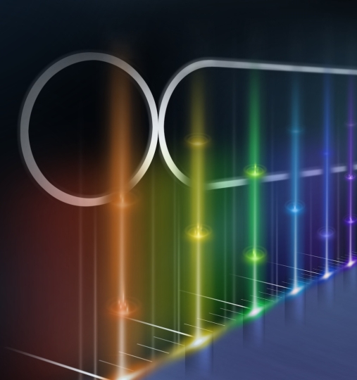 illustration of on-chip frequency comb 