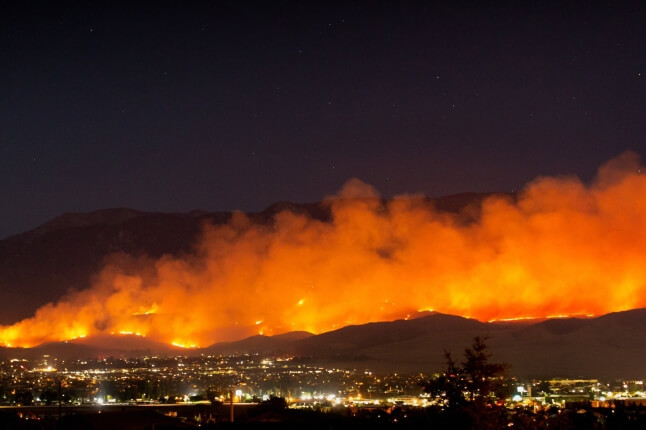 image of wild fire
