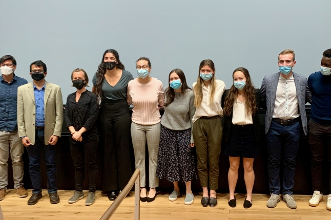 Students from ES96 present their project to BASF