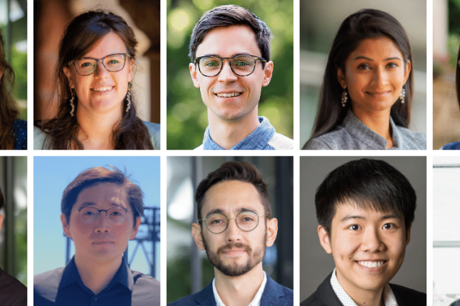 Headshots of the ten new faculty